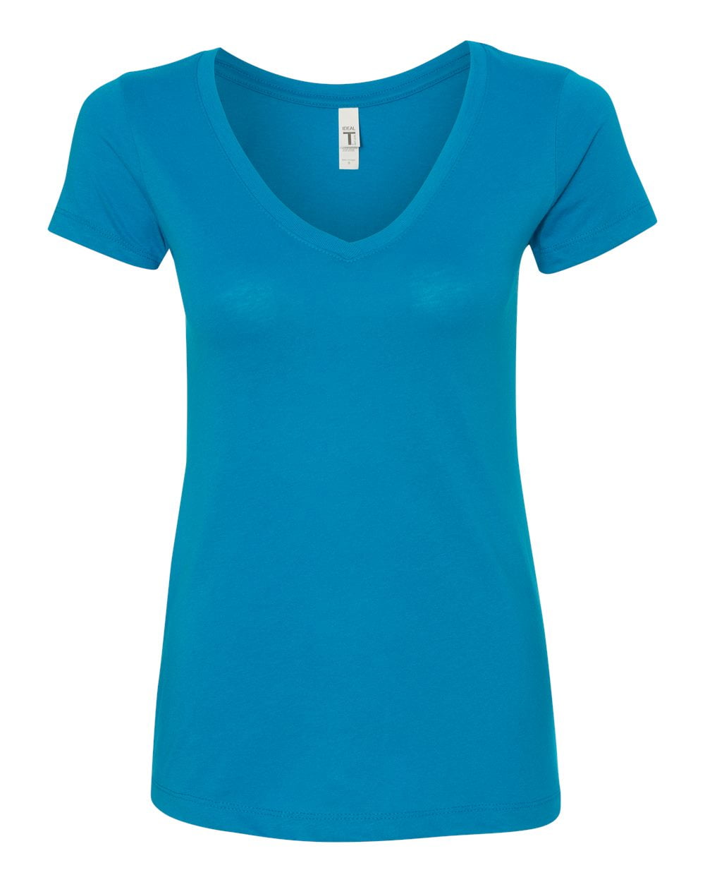 Next Level - Women's Ideal V-Neck T-Shirt - 1540 - Turquoise - Size: M ...