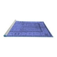 thumbnail image 2 of Ahgly Company Machine Washable Indoor Rectangle Oriental Blue Traditional Area Rugs, 8' x 12', 2 of 4