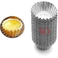 thumbnail image 1 of 50pcs Tartlet Mold Aluminum Alloy, Tartlet Mold, Baking Mold, Non-Stick and Reusable Frozen Ice Cream or Chocolate Cupcake Mold, 1 of 5