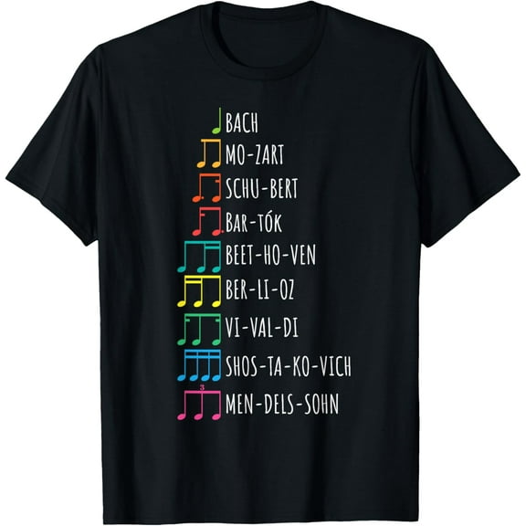 Classic Composers, Classical Music, Musical Notes T-Shirt