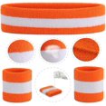 thumbnail image 4 of Striped Terry Cloth Wristbands - Pack of 3, 4 of 5