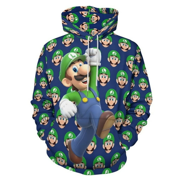 Luigi-s Mansion Adult Sweater Pullover Sweatshirt Hoodies Long Sleeve Hooded Jackets Men Women