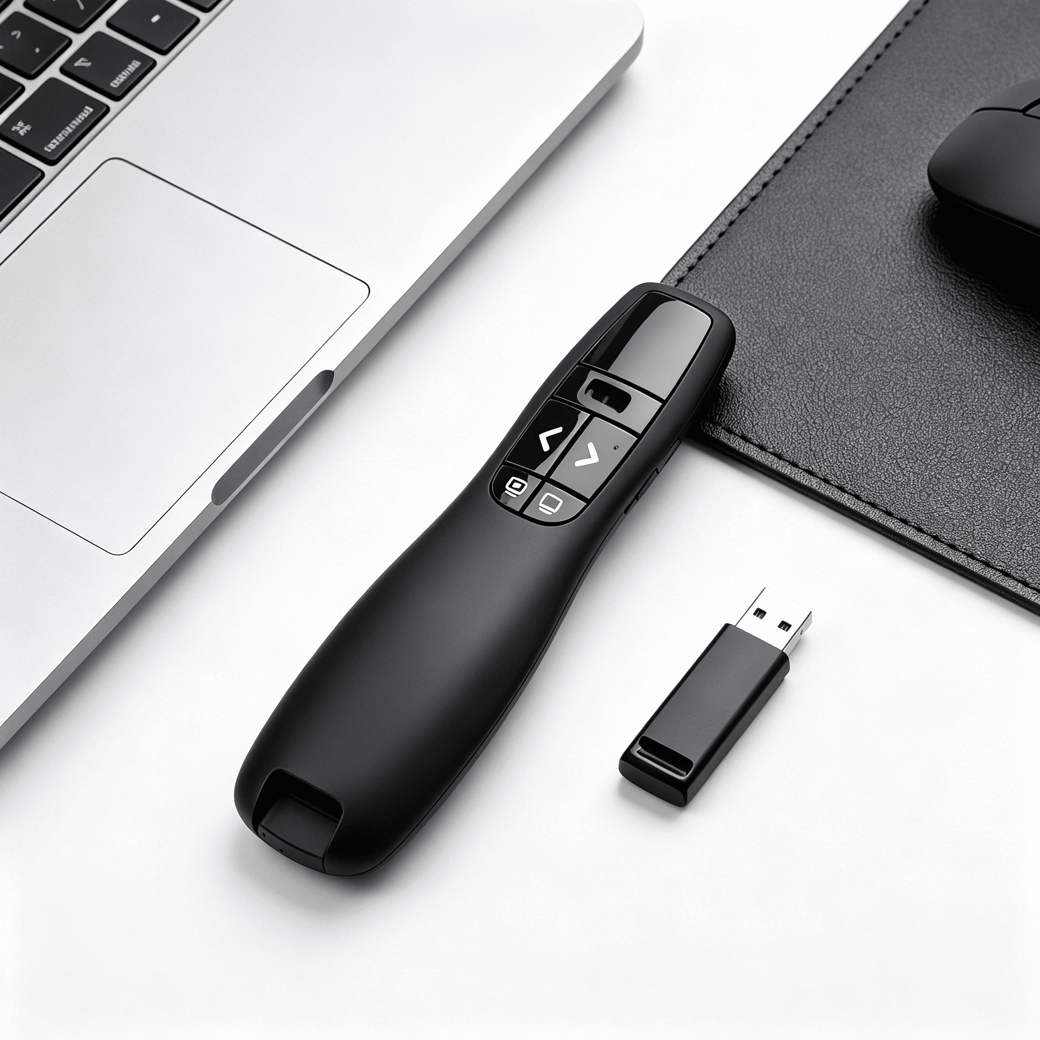 GJX 2026 New 2.4Ghz Usb Wireless Presenter Red Laser Pointer Ppt Remote Control for Powerpoint Presentation Powerpoint Clicker with Laser Pointer