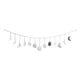 thumbnail image 1 of Colgante de pared de , boho, moderna, decoración de cabecero decoración r banner para guardería decoración del hogar argent, 1 of 8