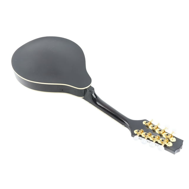 Corde Électrique Réglable 8 Cordes Mandoline Bois de Rose Instrument à Cordes avec Cordes de Câble Chiffon de Nettoyage