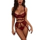 thumbnail image 3 of Conjunto De Lencería Para Mujer, Transparente, Cómodo, De Cintura Alta, Con Aros, Sujetador De Encaje, Panty, Kit Para La Noche De Bodas ANGGREK Otros, 3 of 7
