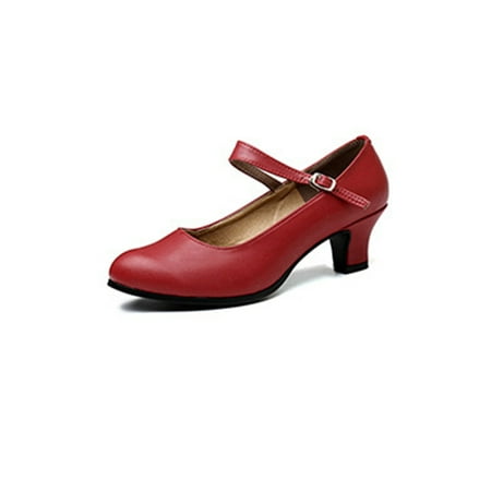 

Daeful Women s Mary Jane Kitten Heel Pumps Round Closed Toe Mid Low Heels Office Work Shoes