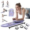 thumbnail image 1 of Tabla de Pilates Lopter 2025 actualizada, plegable, 6 en 1, color morado, 1 of 9