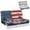 American Flag Eagle Palm Tree, variant on Xixirimido Leopard Roses Floral 2 PCS RV Couch Covers for Jackknife Sofa