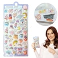 thumbnail image 2 of Puffy Stickers Cute 3D Puffy Stickers Kawaii Resin Animal Cartoon Sticker, Tiny DIY Stickers for Scrapbooks Laptops Water Bottles StyleM, 2 of 9
