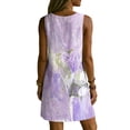 thumbnail image 7 of QUNYINEY Mini Women's Sundresses A Line Beach Tie Dye Sleeveless Tank Dress with Pockets Vacation Loose Fit V Neck Casual Dresses, 7 of 7