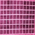 thumbnail image 1 of Ahgly Company Indoor Square Checkered Pink Modern Area Rugs, 3' Square, 1 of 4