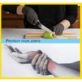 thumbnail image 4 of Copper Compression Arthritis Gloves - Best Copper Infused Fingerless Glove for Carpal Tunnel, RSI, Rheumatoid , Tendonitis, Hand Pain, Computer Typing, Support for Hands. L, 4 of 5