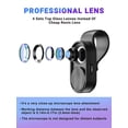 thumbnail image 2 of Lente de microscopio APEXEL Nano Zoom 100X para smartphone, 2 of 7