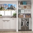 thumbnail image 5 of LALILO Kitchen Curtains and Valances Set of 3 36" Castle Window Treatment Tiers for Window Decor, 5 of 5