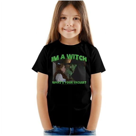 The Wizard of Oz What's Your Excuse Kids T Shirt (4) for Toddler Boys and Girls, Black