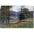 thumbnail image 1 of Ceramic Tile Mural-Theodore Steele Country Painting 317. 36" w x 24" h using (24) 6 x 6 ceramic tiles, 1 of 3