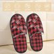 thumbnail image 2 of Fotbe Red Buffalo Plaid Pantuflas Peludas para Mujer con Estampado, Zapatillas de Peluche, Zapatos de Invierno para Casa, Uso Interior y Exterior-Medium, 2 of 8