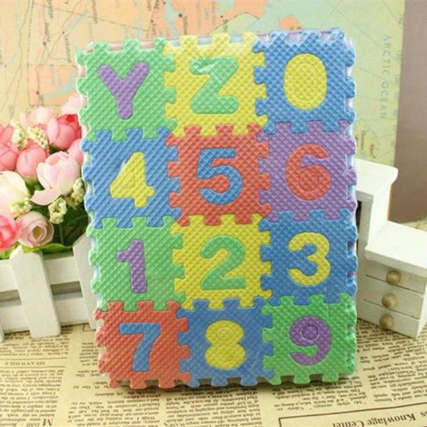 36Pcs/Set Alphabet & Numbers Rubber EVA Foam Puzzle Play Mat Floor Kids