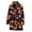 95, variant on Fox Portrait Women Bathrobe One Size Univeral Fits, Fox Animal Fashion Lightweight Plush Fleece Long Robe For Women
