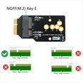thumbnail image 2 of MóDulo AX200/201/210 WIFI6 a Placa Adaptadora de 12+6 Pines Compatible con MóDulo A/E de Llave 2230 M.2 Que Reemplaza la Tarjeta BCM94360CS2, 2 of 5