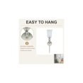 thumbnail image 6 of DecMode Silver Aluminum Metal Wall Sconce with Glass Holder, 6 of 8