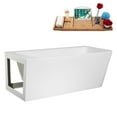 thumbnail image 2 of 59" Streamline B-348-114-BGM Soaking Freestanding Tub and Tray With Internal Drain in Brushed GunMetal, 2 of 10