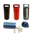 thumbnail image 2 of Pastillero grande de aleación de aluminio CNC para exteriores, botella de almacenamiento de metal sellada, tanque simple portátil a prueba de humedad, 2 of 6