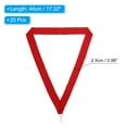 thumbnail image 2 of Uxcell Award Neck Ribbons with Snap Clips, Polyester Striped Medal Lanyards Ribbon, Red 20Pcs, 2 of 6