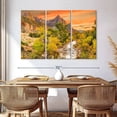 thumbnail image 3 of Elephant Stock Autumn At Watchman Point Wall Art - Horizontal Multi Panel Canvas - 3 Pieceliving Room Wall Decor - Photography Nature Multi Panel - Yellow And Orange Decor - 65" x 42", 3 of 8