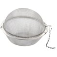 thumbnail image 1 of Stainless Steel Tea Strainer,Mesh Tea Ball with Extended Chain Hook,Tea Spacer Diffuser,Tea Steeper,Tea Infuser,Tea Brewer for loose Leaf Tea Spices Seasonings (small), 1 of 1