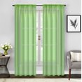 thumbnail image 1 of Empire 2 Piece Sheer Voile Window Curtains Drapes Set 84" Long Rod Pocket, 1 of 1