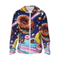 thumbnail image 2 of Lsque Space Colorful Donut UPF 50+ Lightweight Sun Protection Men's Women's Long Sleeve Shirt, Hoodie Performance -Small, 2 of 9