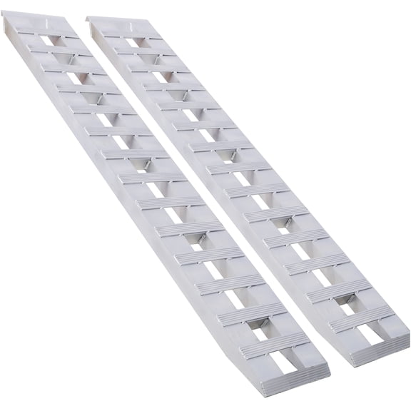 JERFIT Universal Aluminum Loading Ramps for Motorcycle ATV UTV Tractor, Heavy Duty Truck Ramps with Anti-Slip Surface & Top Hook