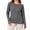 DarkGrey, variant on Womens Seamless Long Sleeve Shirts, Crew Neck Thermal Underwear Tops with Thumb Holes for Fall Winter Base Layering, Fuchsia, Size S