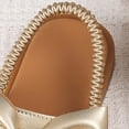 thumbnail image 5 of kpoplk Toddler/Little Kid Girls Dress Cross Strappy Open Toe Sandals Casual Flat Sandals with Ankle Strap(Gold,4), 5 of 9