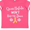 thumbnail image 4 of Inktastic Spina Bifida Awareness Message Ribbon Boys or Girls Toddler T-Shirt, 4 of 5