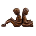 thumbnail image 1 of Studious Bookends Durable Boy Girl Reading Child para la Accesorios Decoración para Ornamento de escritorio, 1 of 9
