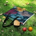 thumbnail image 5 of Cute Witch Frog Picnic Blanket Waterproof Outdoor Beach Blanket Hand-held Pad Suitable for Travel, Camping, Beach, Family Gatherings, 5 of 7