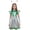 Dress 05-Green, variant on Kids Girls Dresses Alien Outer Space Man up Glossy Metallic A-Line