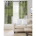 thumbnail image 2 of Sage Green Abstract Blackout Curtains 54 Inches Long for Bedroom, Modern Mottled Art Oil Painting Thermal Insulated Room Darkening Black Out Window Curtain Panels Grommet Drapes for Living Room, 2 of 8