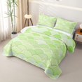 thumbnail image 3 of Manfei Kawaii Sea Princess Quilt King, Marine Fish Tail King Coverlet Set, Green, 3pcs, 1 Bedspread and 2 Pillowcases, 3 of 7
