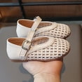 thumbnail image 5 of Gyujnb Toddler Girls Breathable Woven Mary Jane Shoes with Adjustable Buckle, Flat Heel Casual Footwear for Summer Wear (Girls),8-8.5 Years, 5 of 7