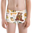 thumbnail image 5 of Yiaed Cute Bee Honey Jar Hive Bear Print Boys' Boxer Briefs Cotton Casual Stretch Comfort Boys Boxers - Kids Boxer Briefs Underwear for Boys (6-18)-Medium, 5 of 5