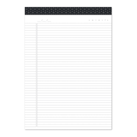 U Brands Fashion Letter-Size Padfolio Refill Pads, 8-1/2" x 11", College Ruled, 60 Sheets, Pack Of 2 Pads