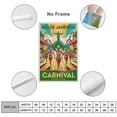 thumbnail image 2 of Rio De Janeiro Carnival Retro Travel Poster Vintage Brazil Tourism with Parades & Samba Canvas Poster, 2 of 8