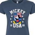thumbnail image 3 of Disney - Mickey Waving Flag USA - Juniors Fitted Graphic T-Shirt, 3 of 5