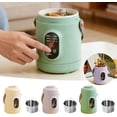 thumbnail image 4 of Multifunctional Electric Pot 500W - Portable Mini Electric Cooker with Ceramic Glaze Inner Pot & Steamer, 12-Hour Reservation, Rice, Soup, Steaming & Daily Cooking (Purple), 4 of 8