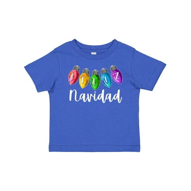 Inktastic Feliz Navidad Rainbow Holiday Lights Boys or Girls Baby T-Shirt