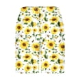 thumbnail image 4 of LIBRCLO Mens Beach Shorts Quick Dry Swim Trunks Bee Festival Prints Bathing Suits Lightweight Breathable Swimsuit Summer Board Shorts Swimwear Yellow 3XL, 4 of 5